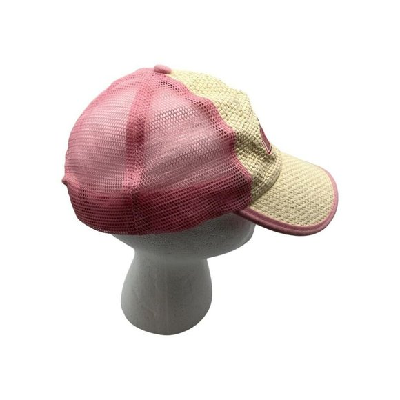 Surfware Hawaiian Classics Hawaii Pink/ Straw Baseball Hat Adjustable Snap Back - Picture 4 of 6
